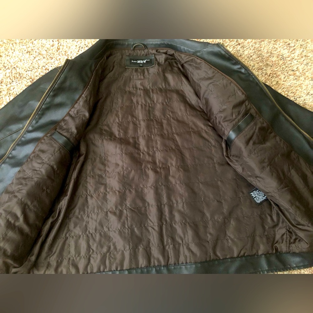 Black Rivet Leather Jacket - Picture 4 of 6